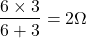 Rendered by QuickLaTeX.com {对齐*}\ \开始压裂{6 \ times3}{6 + 3} = 2ω\ \{对齐*}结束