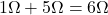 Rendered by QuickLaTeX.com {begin{align*} 1\Omega + 5\Omega = 6\Omega\end{align*}