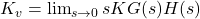 Rendered by QuickLaTeX.com k_v = lim_ {s \ lightarrow 0} skg(s)h(s)