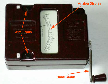 手动操作的高阻表