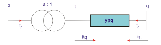 包含非标称变压器的线路